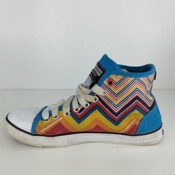 HARAJUKU LOVERS GWEN STEFANI HI-TOP SNEAKERS US6 - Picture 7 of 10